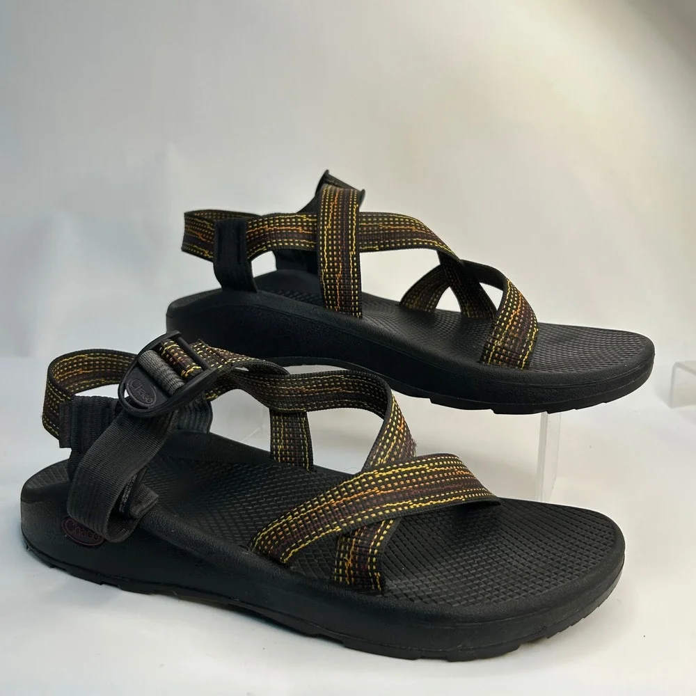 Chaco Z/Cloud Men's 12 Sandals Nik Port Classic Sport Black Multi Straps J105375
